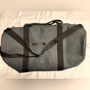 Men’s Paco Rabanne Weekender Bag. Grey and Black.